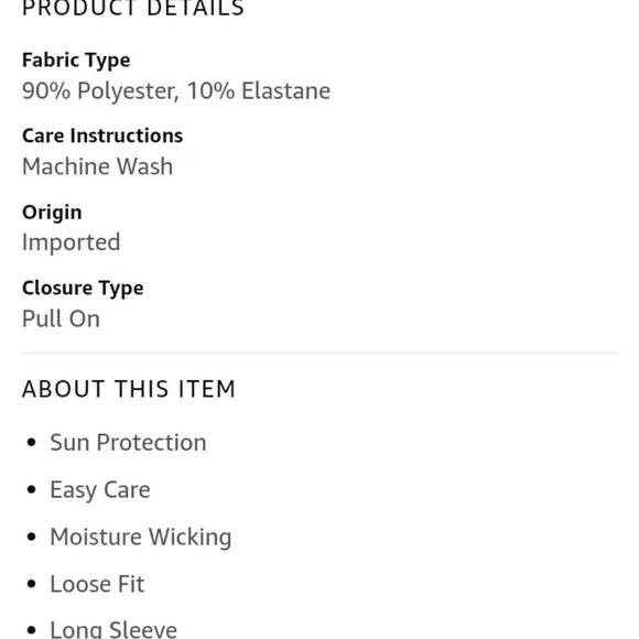 PGA TOUR Men's UPF 50 Solar Block Long Sleeve Golf Crew Shirt Small NEW in Box. - Picture 4 of 7